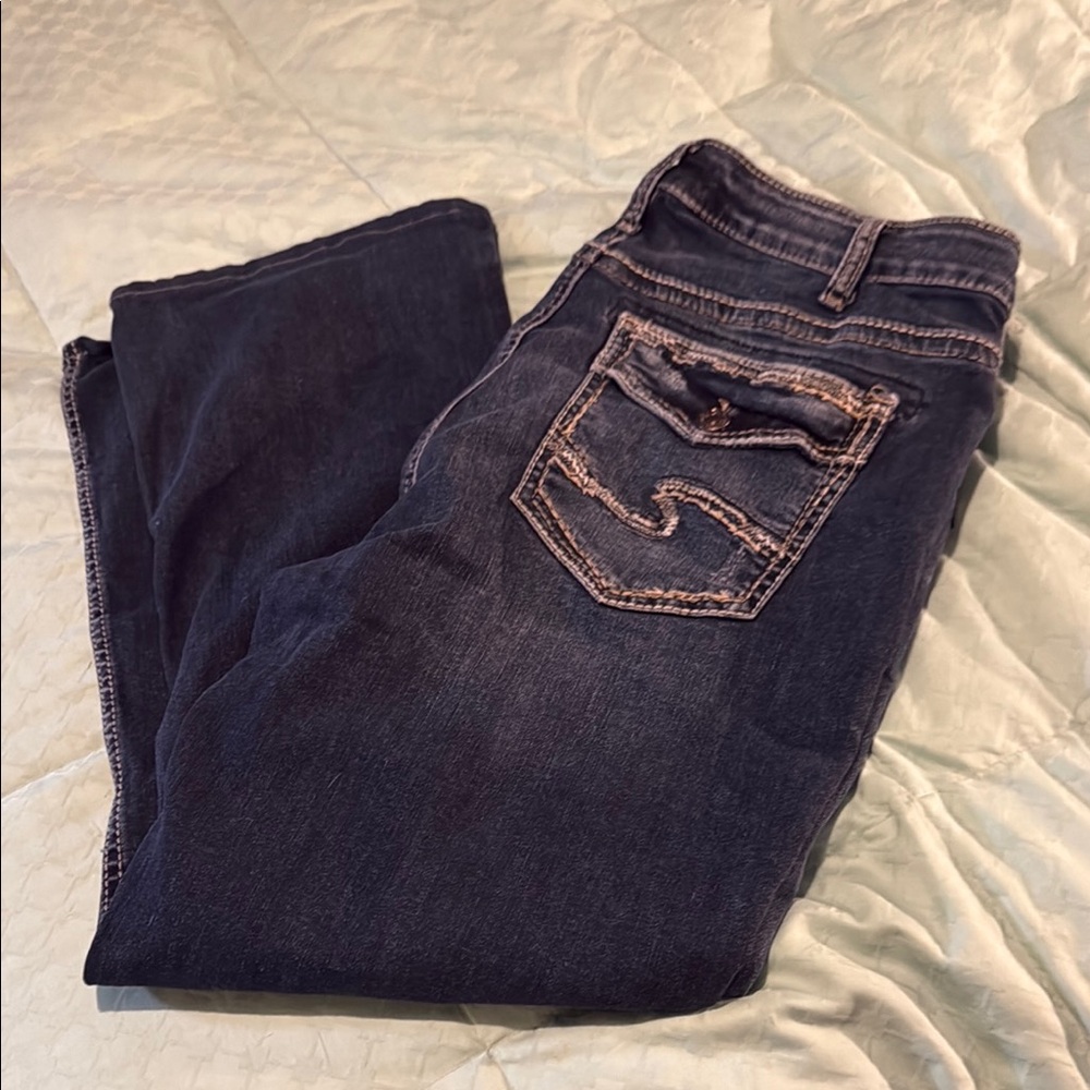 Silver Jeans Women's Boot Cut - Dark Blue Sz 16 L 31